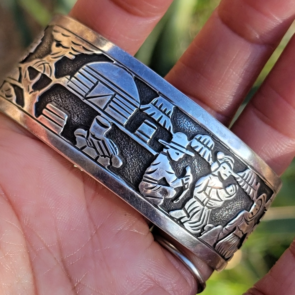 Extremely Detailed Solid 925 Sterling Silver Nati… - image 1